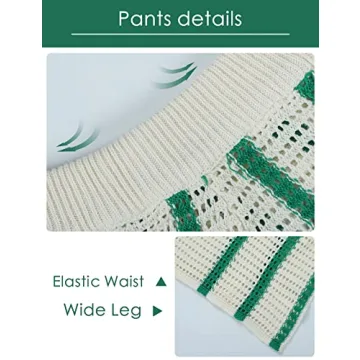 Gihuo Women' s Y2K 2 Piece Knit Outfits Striped Sweater Shorts Set Color Block Long Sleeve Button Up Shirts Shorts(Green-M)