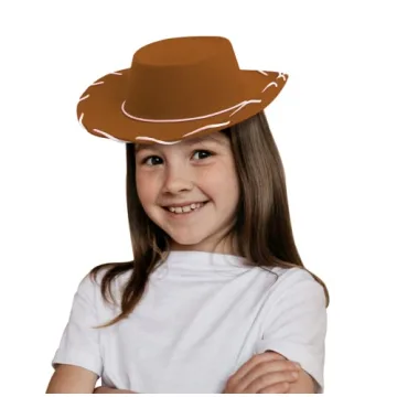 4E's Novelty Brown Cowboy Hat for Kids Ages 3-5