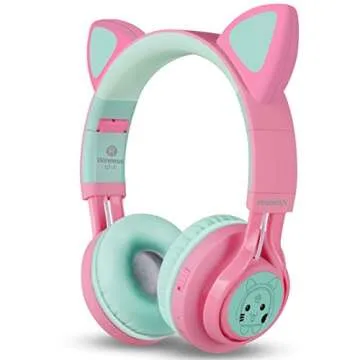 Riwbox CT-7 Cat Ear Bluetooth Headphones Ideal for Kids