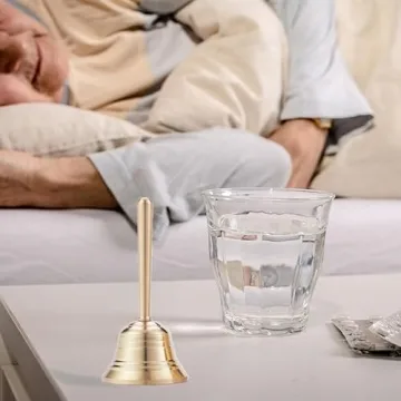 Small Solid Brass Hand Call Bell for Teachers and Seniors