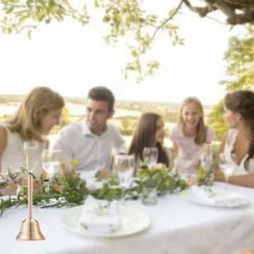 Small Solid Brass Hand Call Bell for Teachers and Seniors