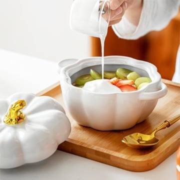 Cute Pumpkin Serving Bowl for Kitchen and Decor
