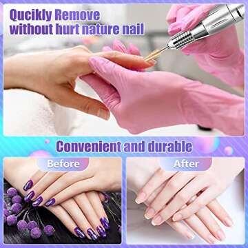 Upgraded 3Pcs Nail Drill Bits Set for Acrylic Gel Nails