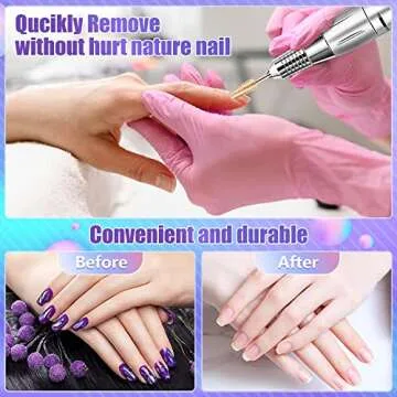 Upgraded 3Pcs Nail Drill Bits Set for Acrylic Gel Nails