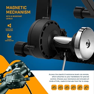 Alpcour Bike Trainer Stand – Portable Quiet Indoor Trainer