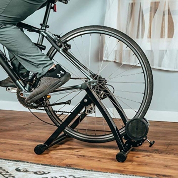 Alpcour Bike Trainer Stand – Portable Quiet Indoor Trainer