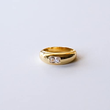 Aurelia Mae Chic Gold Dome Ring | Affordable Stacking Jewelry