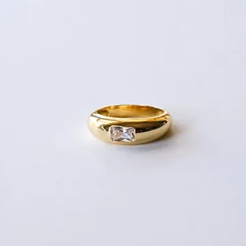 Aurelia Mae Chic Gold Dome Ring | Affordable Stacking Jewelry