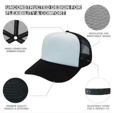 White Girl Wasted - Funny Party Dance frat College - Vintage Retro Style Trucker Cap Hat (Neon Pink)