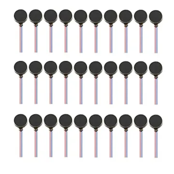 AEDIKO 30pcs Mini Vibration Motors DC 3V for DIY Electronics, Toys, and More