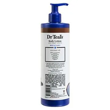 Dr Teal's Coconut Oil Body Lotion Gift Set (2 Pack, 18oz Ea.) - Coconut Oil Blended with Shea & Cocoa Butter Softens & Moisturizes Skin - Essential Oils Nourish & Renew Skin