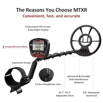DR.ÖTEK Metal Detector for Adults with Waterproof Features
