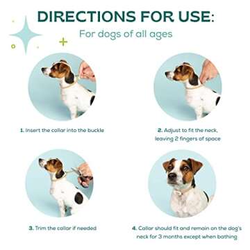 bSerene Calming Collar for Dogs, Puppy to Small |3-Month Supply of Calming pheromones in 1 Collar | Always-on Stress Reliever | Helps Reduce Barking, Chewing, Anxiety, trembling and Shaking (500100)