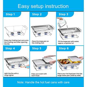 Complete Disposable Buffet Warmer Set for Effortless Catering