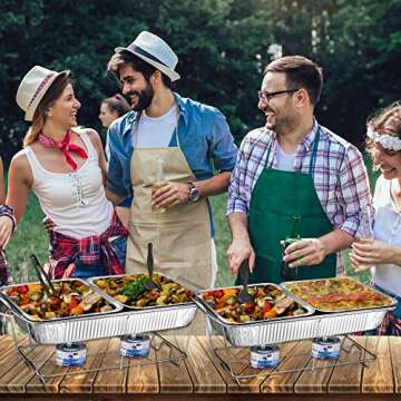 Complete Disposable Buffet Warmer Set for Effortless Catering
