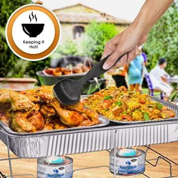Complete Disposable Buffet Warmer Set for Effortless Catering
