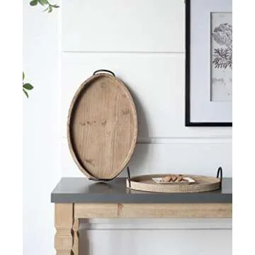 A&B Home Decorative Serving Tray Set for Farmhouse Decor
