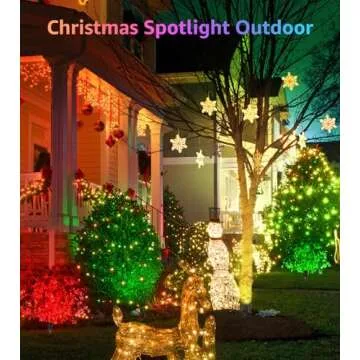 SUNVIE Christmas Spotlights Outdoor Spotlight 12W RGB Color Changing Landscape Lights 120V RGB Lands...