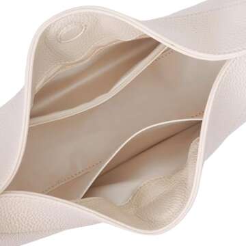 Lushandy PU Leather Crescent Bag Crossbody Purses for Women Luna Bag 4 In 1 Cute Shoulder Bag Half Moon Bag Hobo Clutch Purse