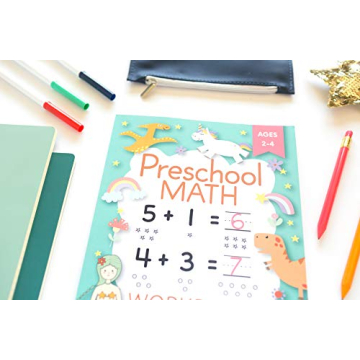 Preschool Math Workbook for Toddlers Ages 2-4: Beginner Math Preschool Learning Book with Number Tracing and Matching Activities for 2, 3 and 4 year olds and kindergarten prep
