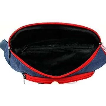 Spiderman Face Fanny Pack for Kids, Teens, and Adults - Convenient HipSack Waist Bag with Phone Pocket and Adjustable Strap Blue