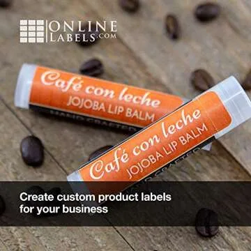 2.125 x 2.125 Waterproof Lip Balm Labels (Inkjet Printers Only) - Pack of 120 Labels, 10 Sheets - OnlineLabels