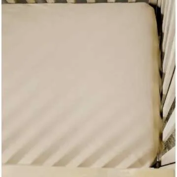 NODNAL CO. 3 Fitted Crib Sheets Rainbow & Solid Colors Set - 100% Oeko-TEX Cotton for Baby Girl/Boy Nursery Bedding - Boho Gender Neutral Watercolor Beige/Tan Set Toddler Mattress 28”x52”x9” Sheet