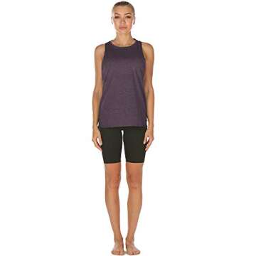 Icyzone Women's Workout Tank Tops - Running Muscle Sport Yoga Athletic Shirts (Pack of 3, S, Sweet P...