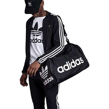 adidas Originals Originals Santiago Duffel, CoreBlack/White, One Size
