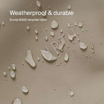 Urth Zeolite Tech Organiser - Water Resistant, Recycled Electronics Travel Case, Cable Organiser Bag for Cords, Charger, Phone, Camera Accessories in Beige