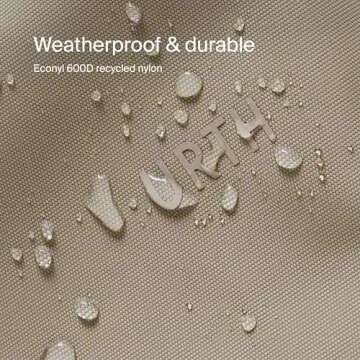 Urth Zeolite Tech Organiser - Water Resistant, Recycled Electronics Travel Case, Cable Organiser Bag for Cords, Charger, Phone, Camera Accessories in Beige