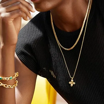 Elegant 18K Gold Plated Dainty Choker Necklace for Women