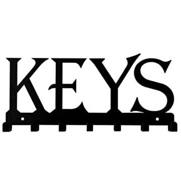 HeavenlyKraft Key Holder for Wall, Nail-Free Key Hooks, self Adhesive Hooks, Wall Mounted Key Hooks Organizer, Keys Hooks for Umbrella, Coats, Bags, Key Rack for Entryway, Hallway, Office