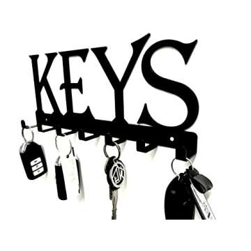 HeavenlyKraft Key Holder for Wall, Nail-Free Key Hooks, self Adhesive Hooks, Wall Mounted Key Hooks Organizer, Keys Hooks for Umbrella, Coats, Bags, Key Rack for Entryway, Hallway, Office