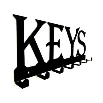 HeavenlyKraft Key Holder for Wall, Nail-Free Key Hooks, self Adhesive Hooks, Wall Mounted Key Hooks Organizer, Keys Hooks for Umbrella, Coats, Bags, Key Rack for Entryway, Hallway, Office