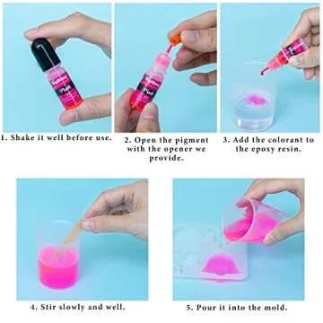 Epoxy Resin Pigment Set - 36 Colors for DIY Crafts and Art