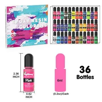 Epoxy Resin Pigment Set - 36 Colors for DIY Crafts and Art