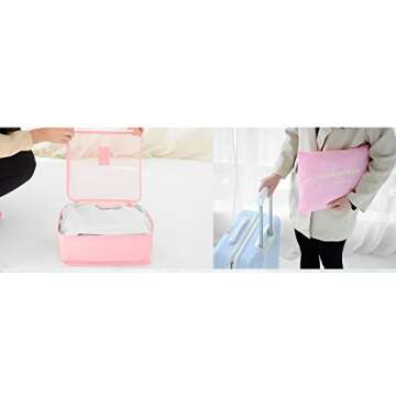 Pack Smart: 6 Set Packing Cubes for Travel Ease
