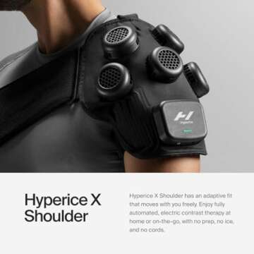 Hyperice X Shoulder Device - Advanced Heat and Cold Contrast Therapy - Pain and Inflammation Relief ...