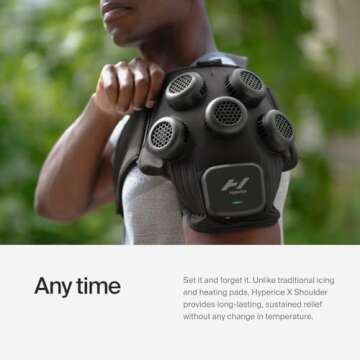Hyperice X Shoulder Device - Advanced Heat and Cold Contrast Therapy - Pain and Inflammation Relief - Provides Increased Range of Motion - FSA/HSA Eligible