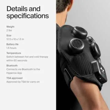 Hyperice X Shoulder Device - Advanced Heat and Cold Contrast Therapy - Pain and Inflammation Relief - Provides Increased Range of Motion - FSA/HSA Eligible