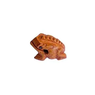 Charming Handmade Wooden Frog Musical Instrument for Any Space