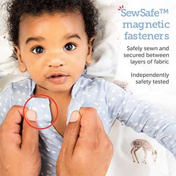 Magnetic Me Easy-Close Modal Baby Coverall for Easy Dressing