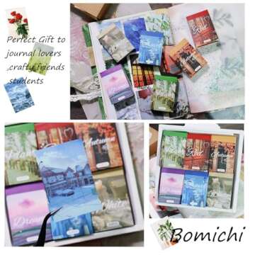 Bomichi Washi Stickers - 300 Pcs for Crafting & Journaling