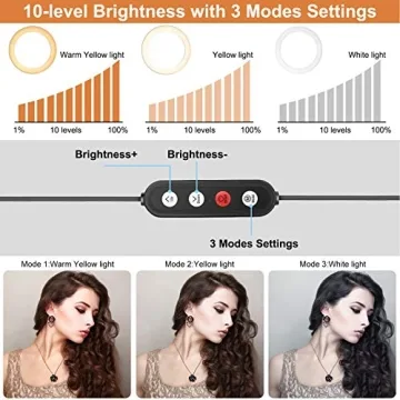 PEHESHE Selfie Ring Light Tripod Stand for YouTube