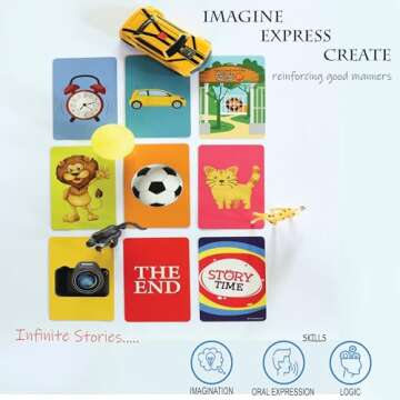 Story Time Travel Card Game by TrunkWorks | Family Friendly | for Ages 4, 5, 6, 7, 8 Years | Tell St...