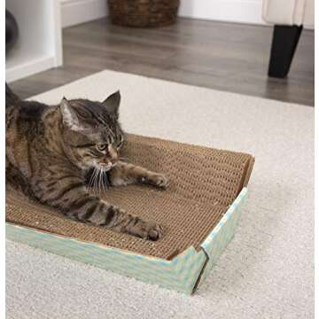SmartyKat Super Scratcher Chaise Corrugated Cat Scratcher, Catnip Infusion Technology - Brown, One Size