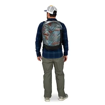 Osprey Transporter Panel Loader Commuter Backpack, Palm Leaf Glitch Print