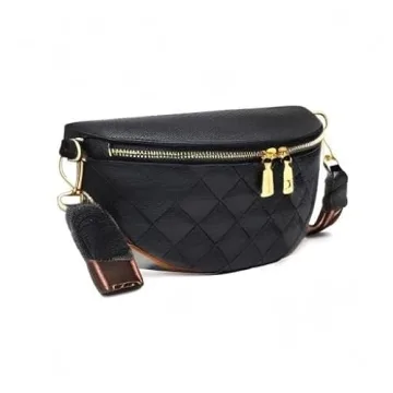 Eslcorri Vegan Leather Waist Pack for Women - Secure & Stylish