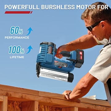 Enhulk Cordless Brad Nailer with Brushless Motor - 20V 4.0Ah